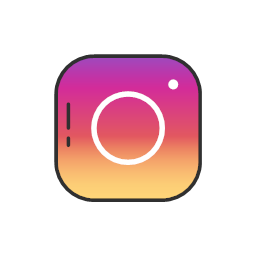 instagram button instagram logo social media colored